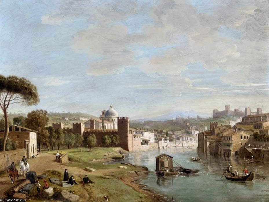 A View Of The River Adige At San Giorgio In Braida — Gaspar Van Wittel (caspar Andriaans Van Wittel)