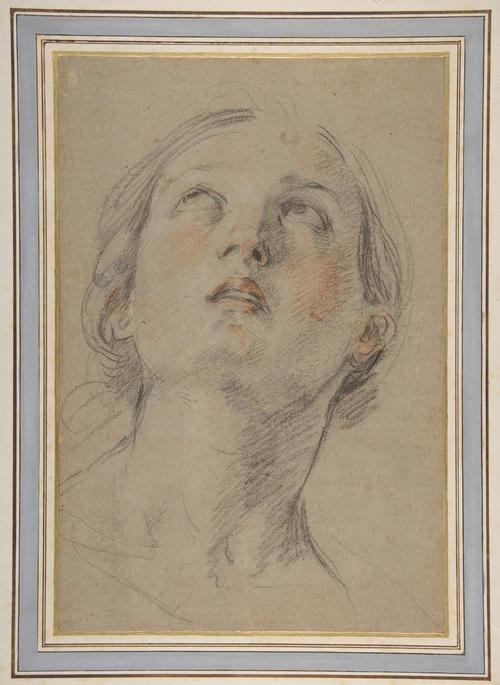 The Head Of A Woman Looking Up — Reni Guido (le Guide)