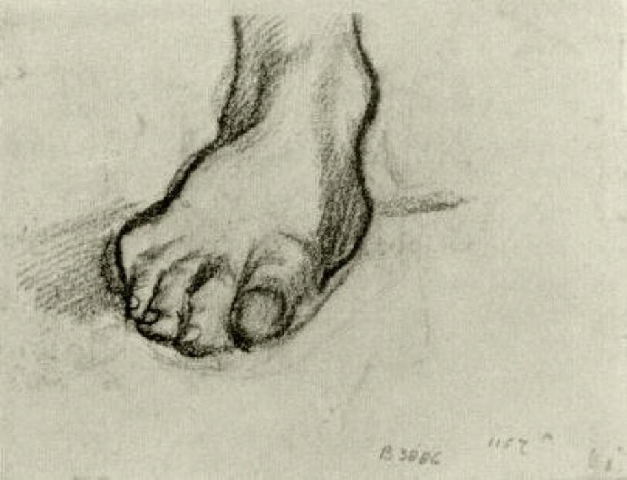 Skizze Eines Fußes — Vincent Willem Van Gogh