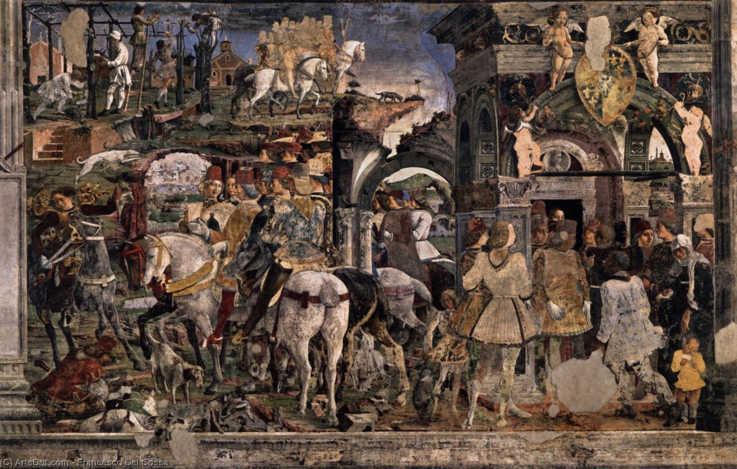Allegory Of March: Triumph Of Minerva (detail) (12) — Francesco Del Cossa