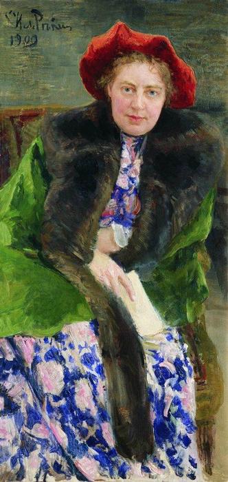 Portrait Of Nadezhda Borisovna Nordman-severova — Ilya Yefimovich Repin