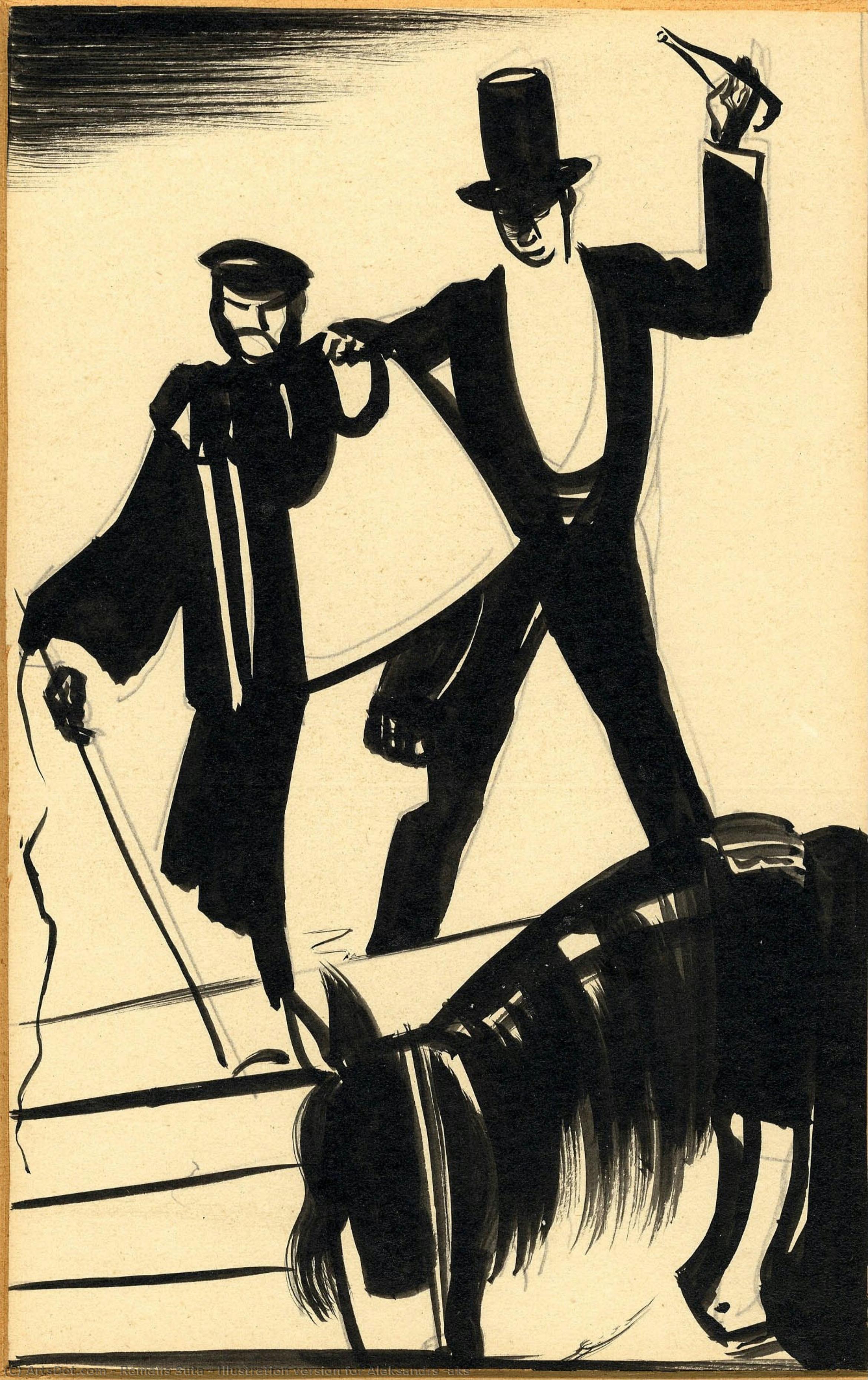 Illustration Version For Aleksandrs Čaks — Roman Šuta