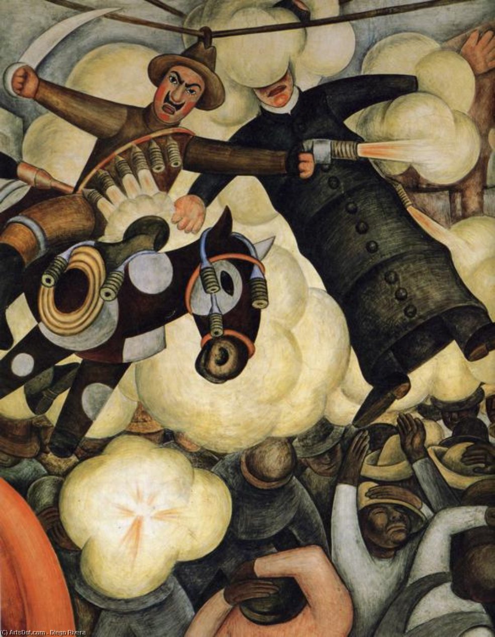 The Burning Of The Judases — Diego Rivera