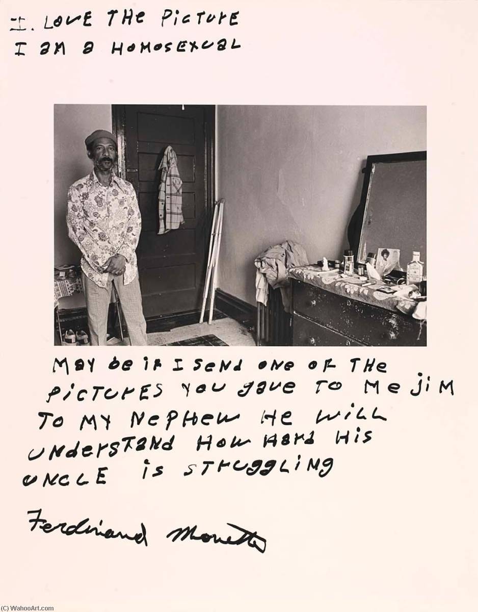 Untitled I Love The Picture I Am A Homosexual Maybe If I Send One Of The Pictures You Gave To Me Jim To My Nephew He Will Understand How Hard His Uncle Is Struggling Ferdinand Monette, From The Series Rich And Poor — Jim Goldberg