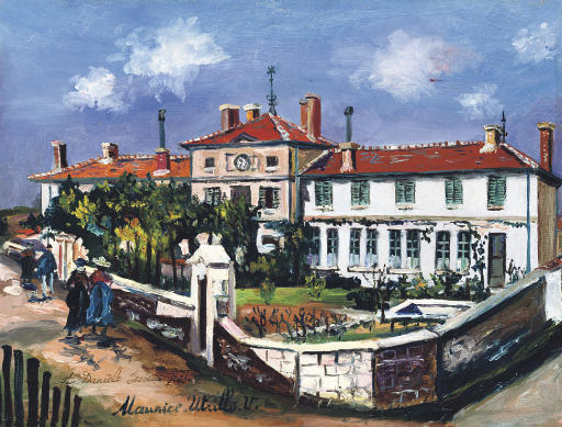 City Council And The Pommiers School (rhone) — Maurice Utrillo