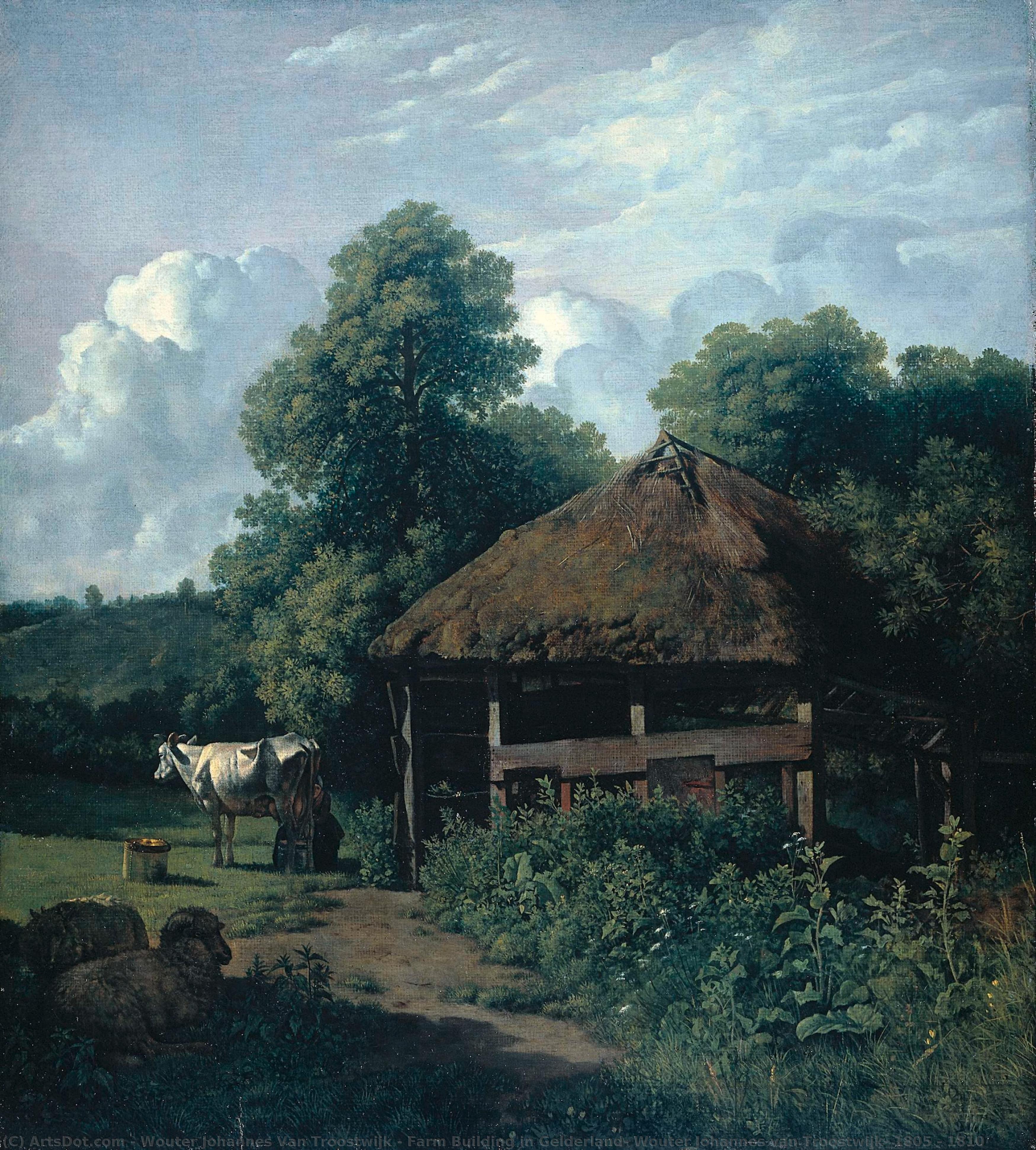 Farm Building In Gelderland, Wouter Johannes Van Troostwijk, 1805 - 1810 — Wouter Johannes Van Troostwijk