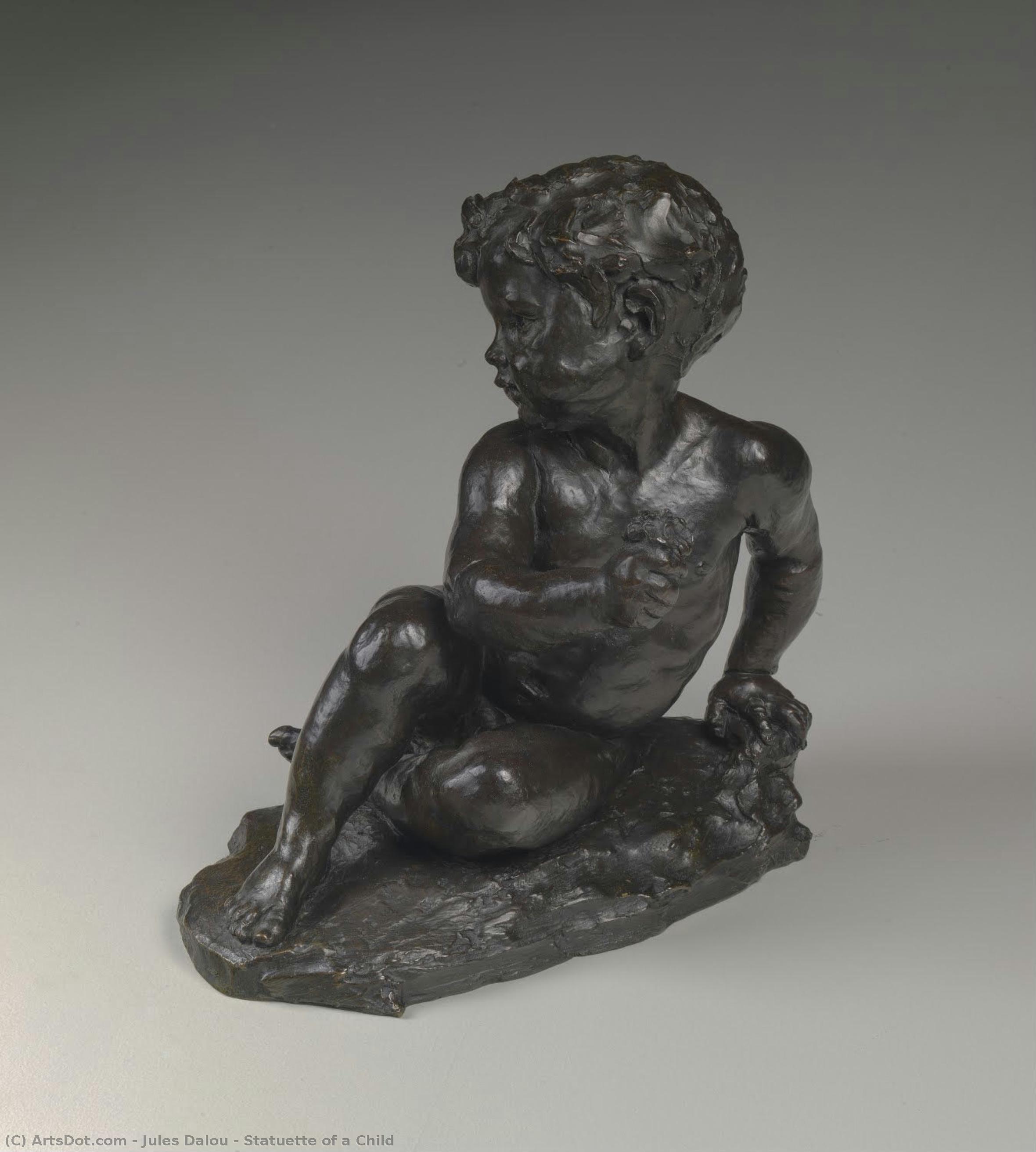 Statuette Of A Child — Aimé-jules Dalou