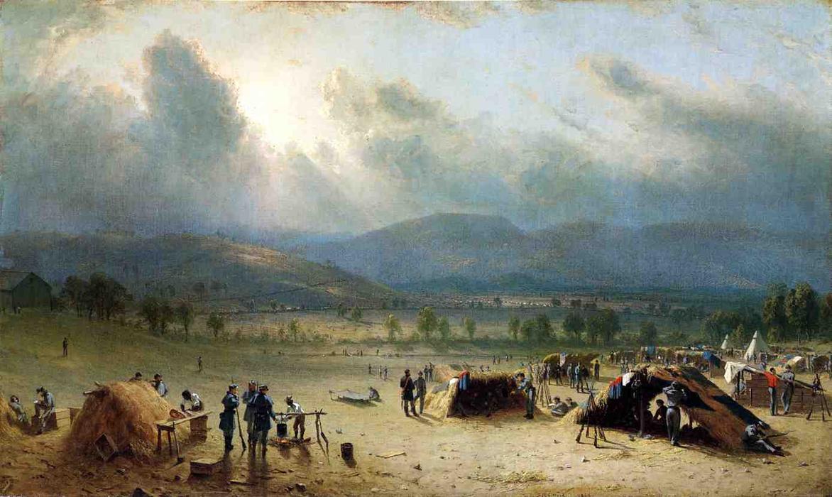 Camp Of The Seventh Regiment, Near Frederick, Maryland, In July 1863 — Sanford Robinson Gifford