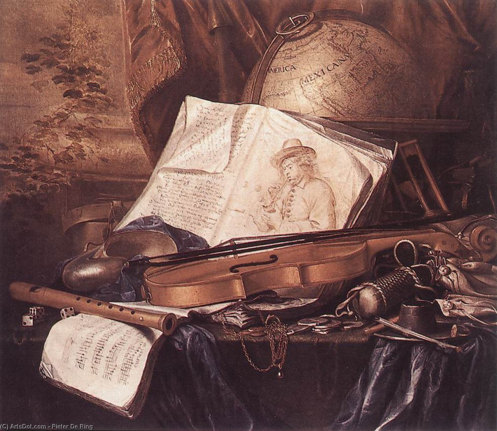 Still-life Of Musical Instruments — Pieter De Ring