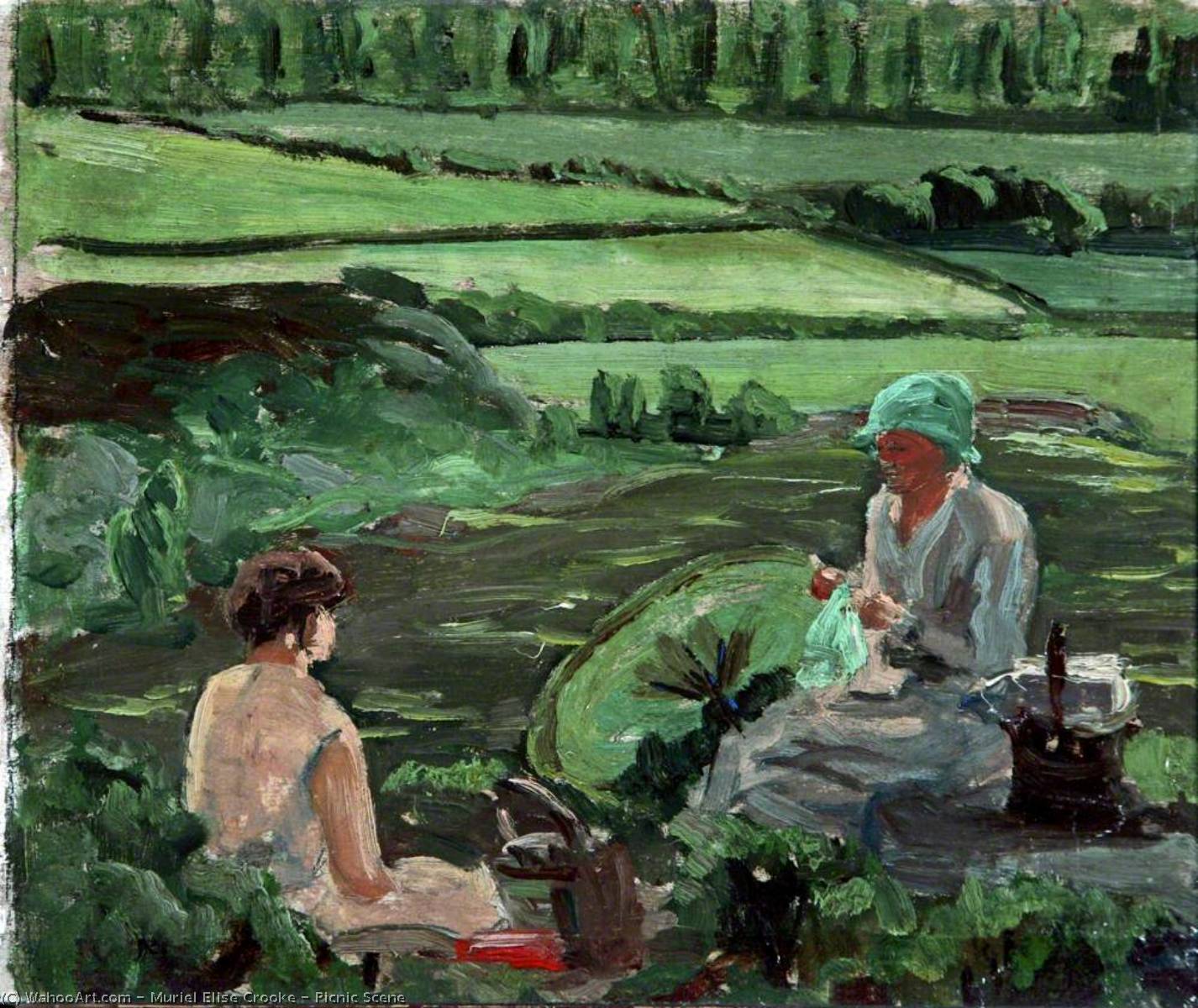 Picnic Scene — Muriel Elise Crooke