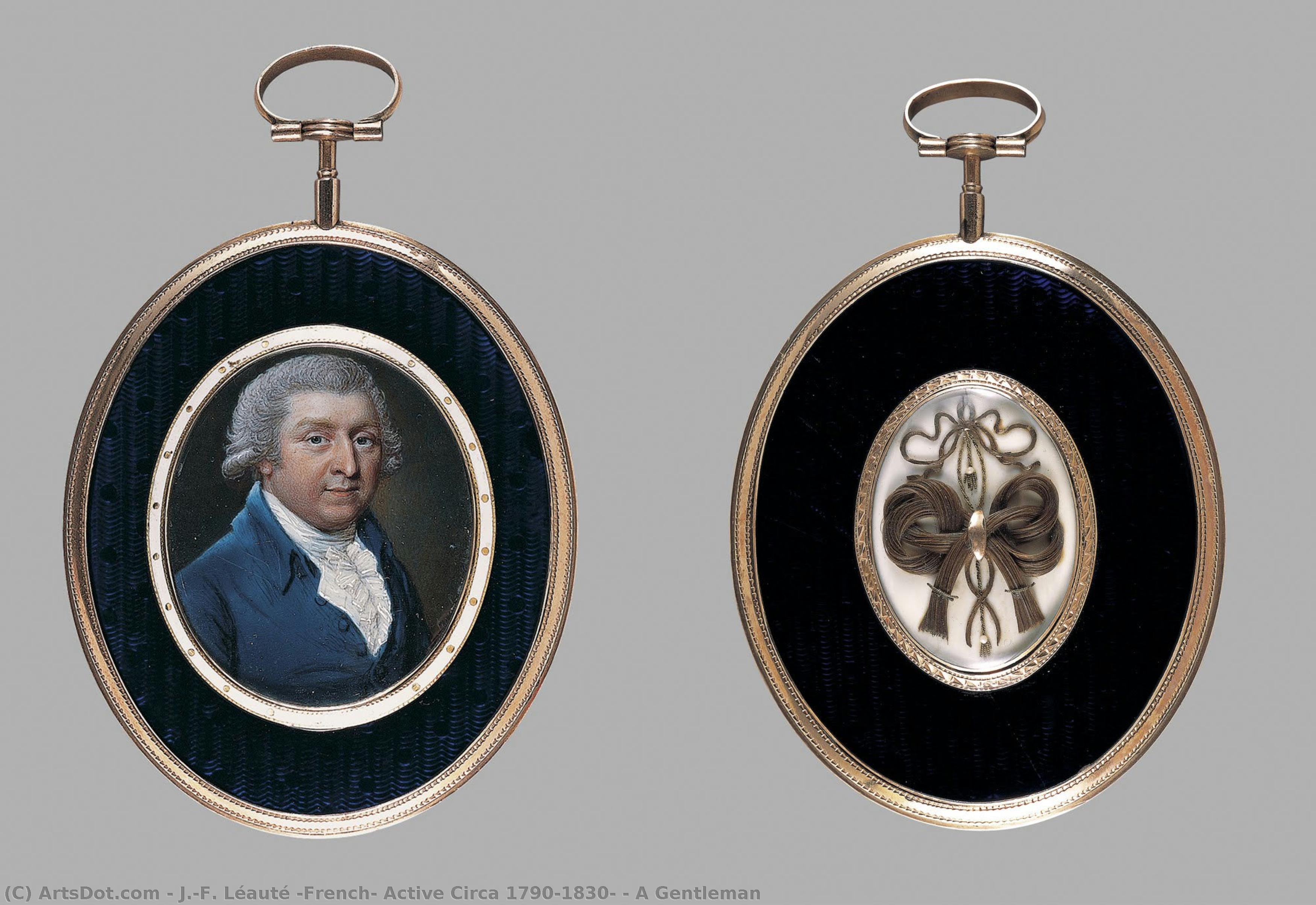 A Gentleman — J.-f. Léauté (french, Active Circa 1790–1830)