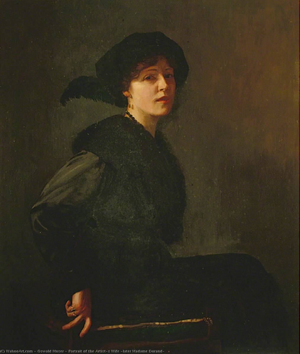 Portrait Of The Artist's Wife (later Madame Durand) — Oswald Moser