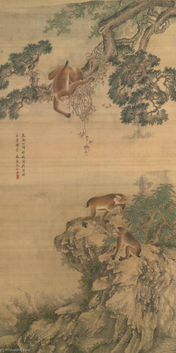 Monkeys Playing — Shen Quan