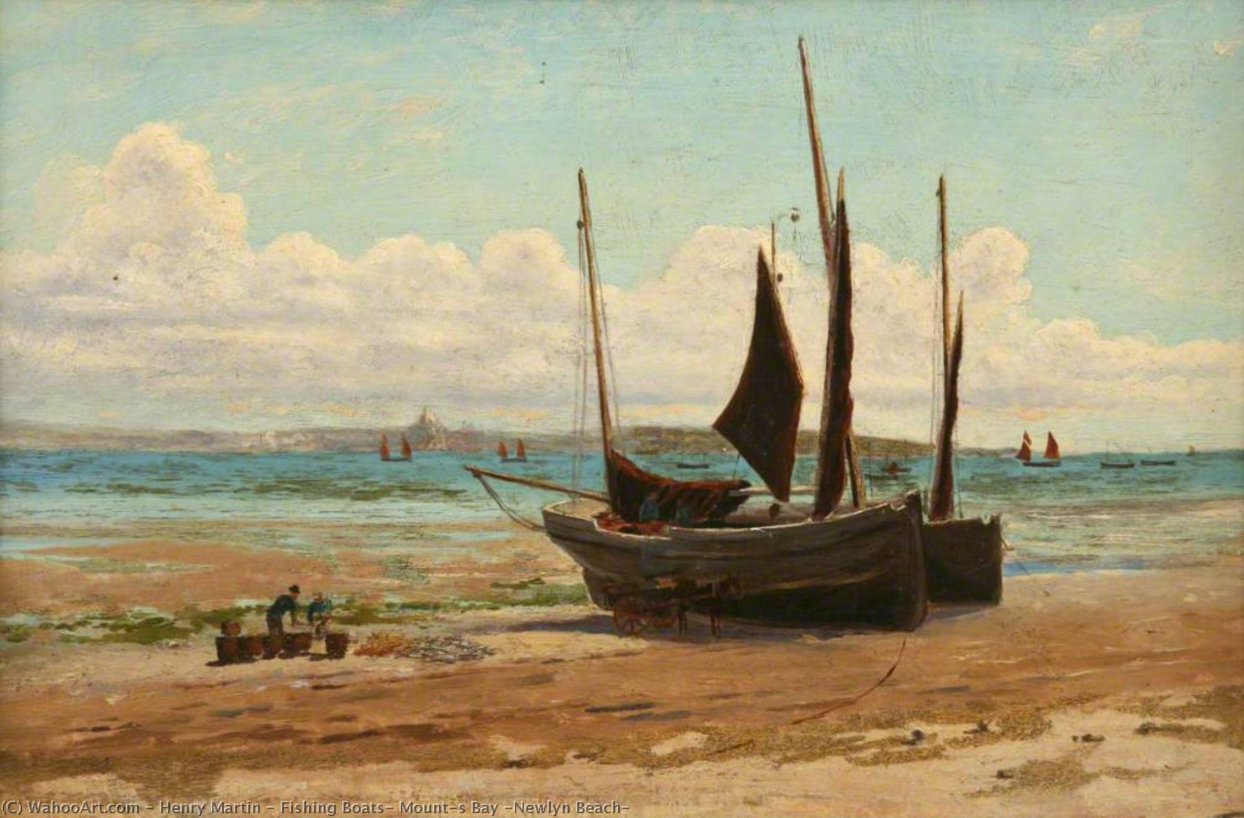 Fishing Boats, Mount's Bay (newlyn Beach) — Henry Martin