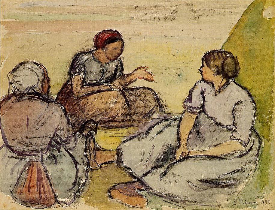 Three Peasant Women — Kamij Pisaro