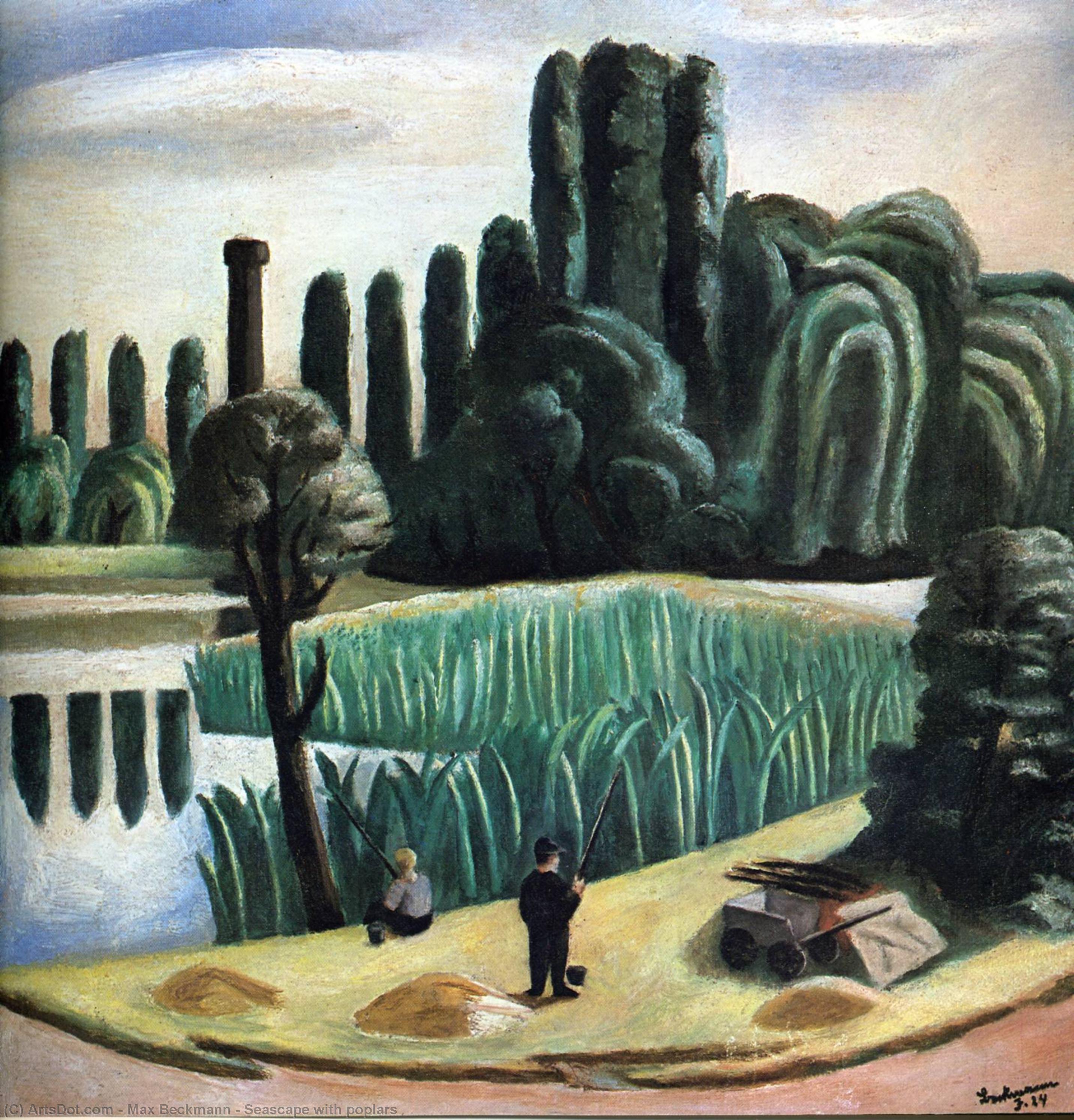 Seascape With Poplars — マックス・ベックマン