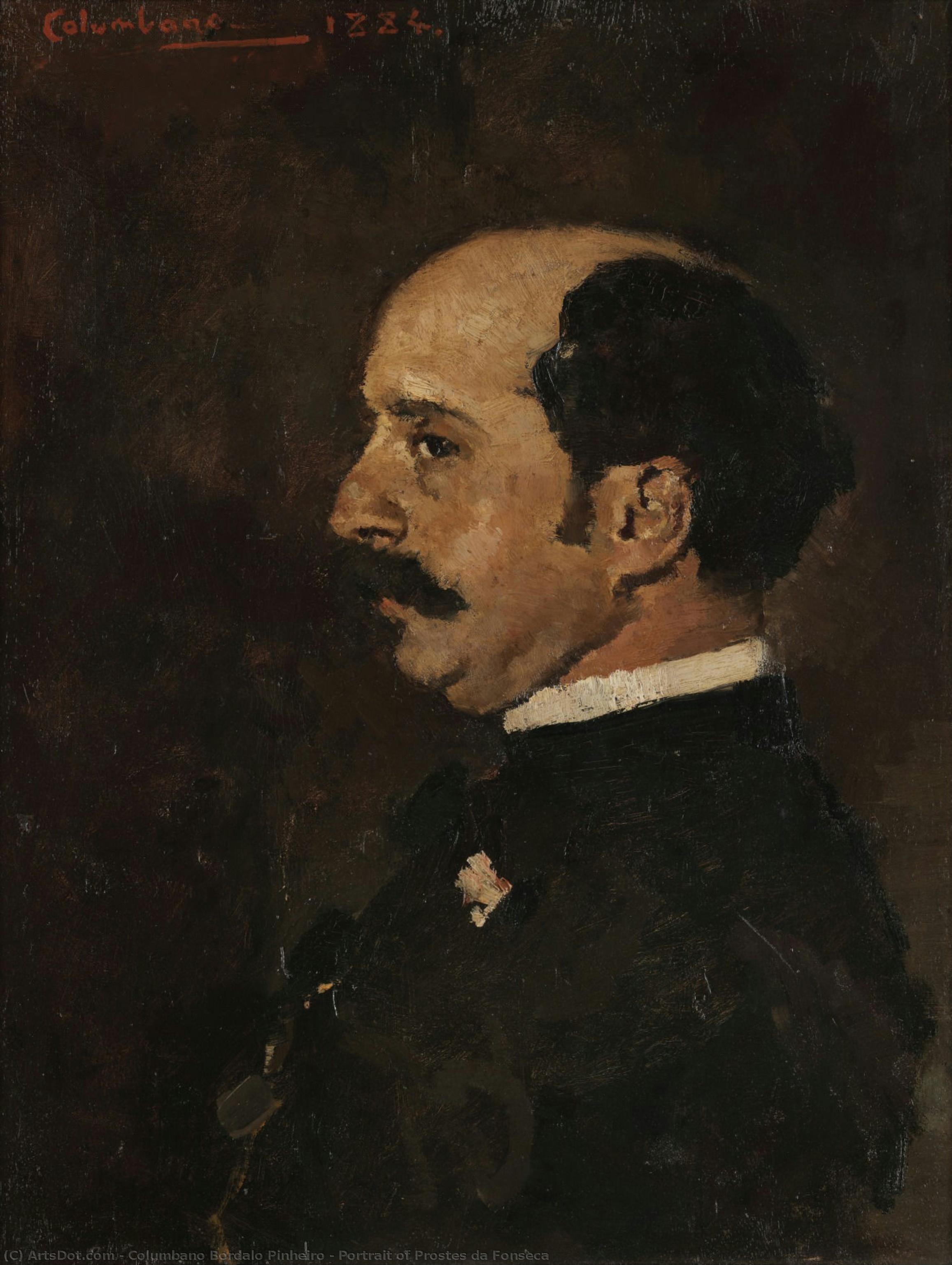 Portrait Of Prostes Da Fonseca — Columbano Bordalo Pinheiro