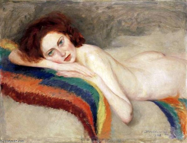 Reclining Nude — Agost Benkhard