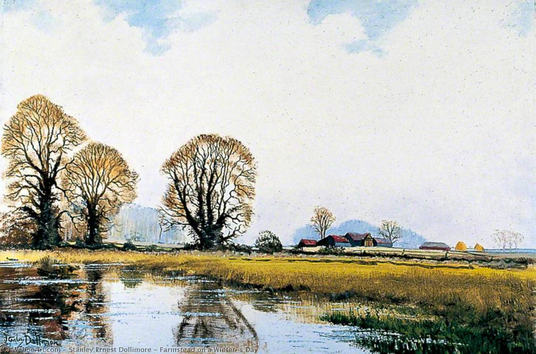 Farmstead On A Winter's Day — Stanley Ernest Dollimore
