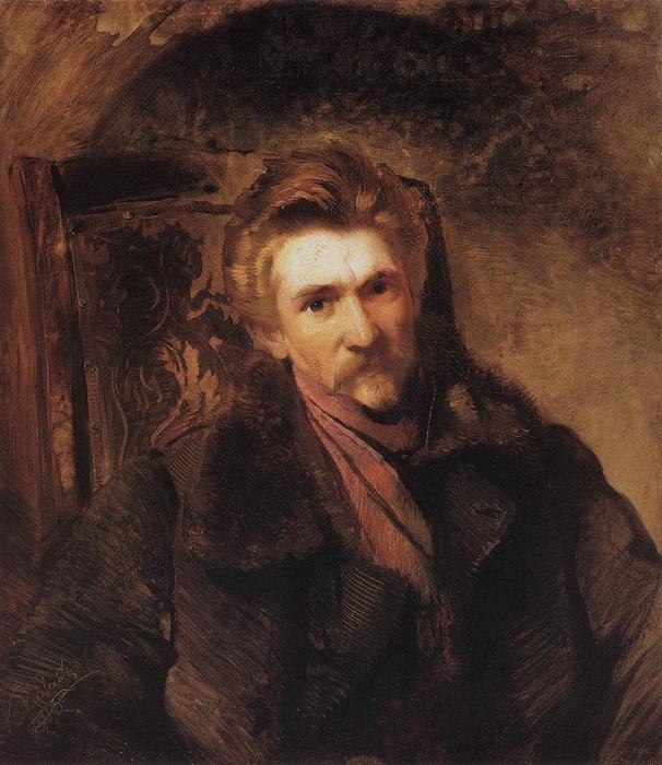 Portrait Of Artist Alexander Popov — Konstantin Yegorovich Makovsky
