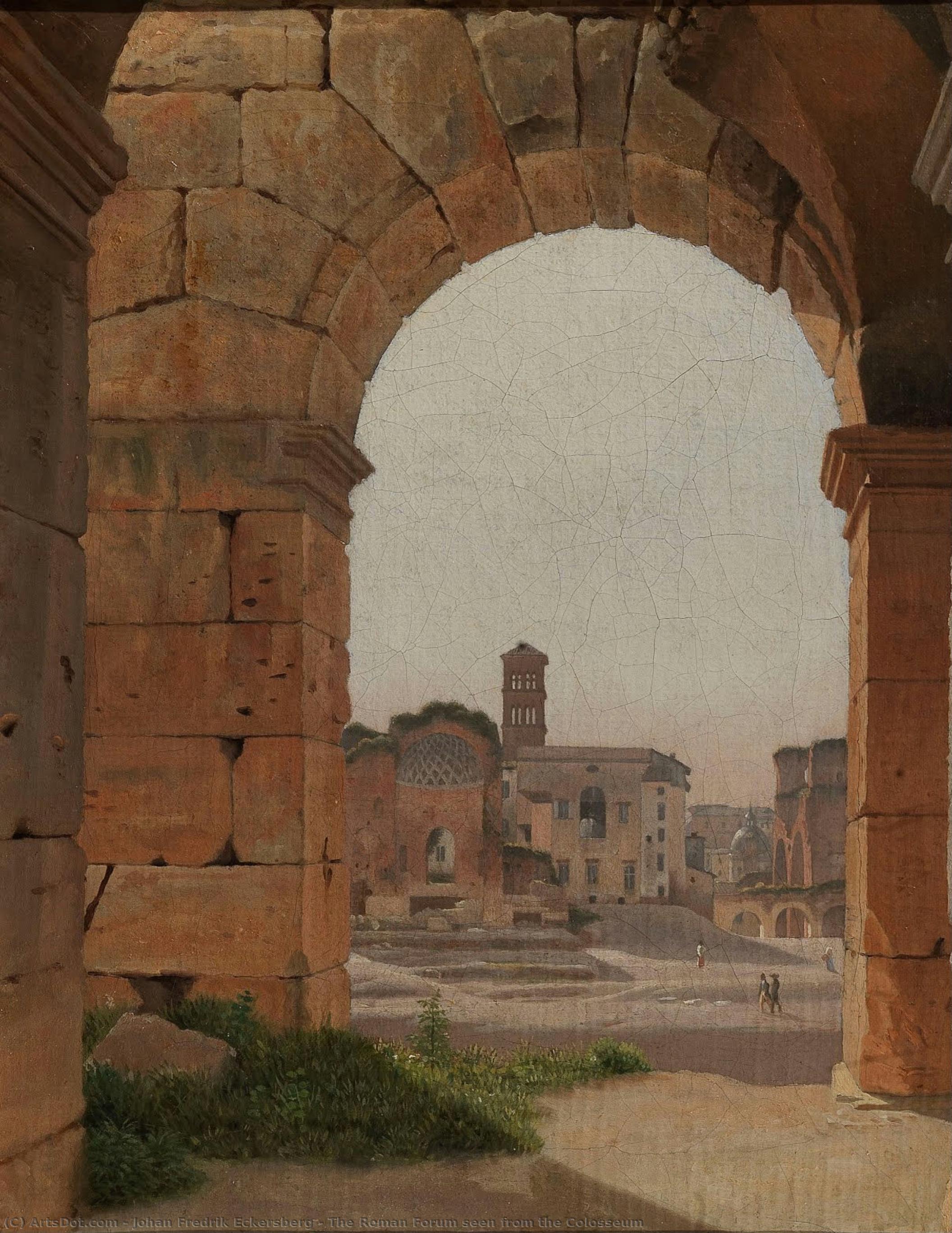 The Roman Forum Seen From The Colosseum — Johan Fredrik Eckersberg