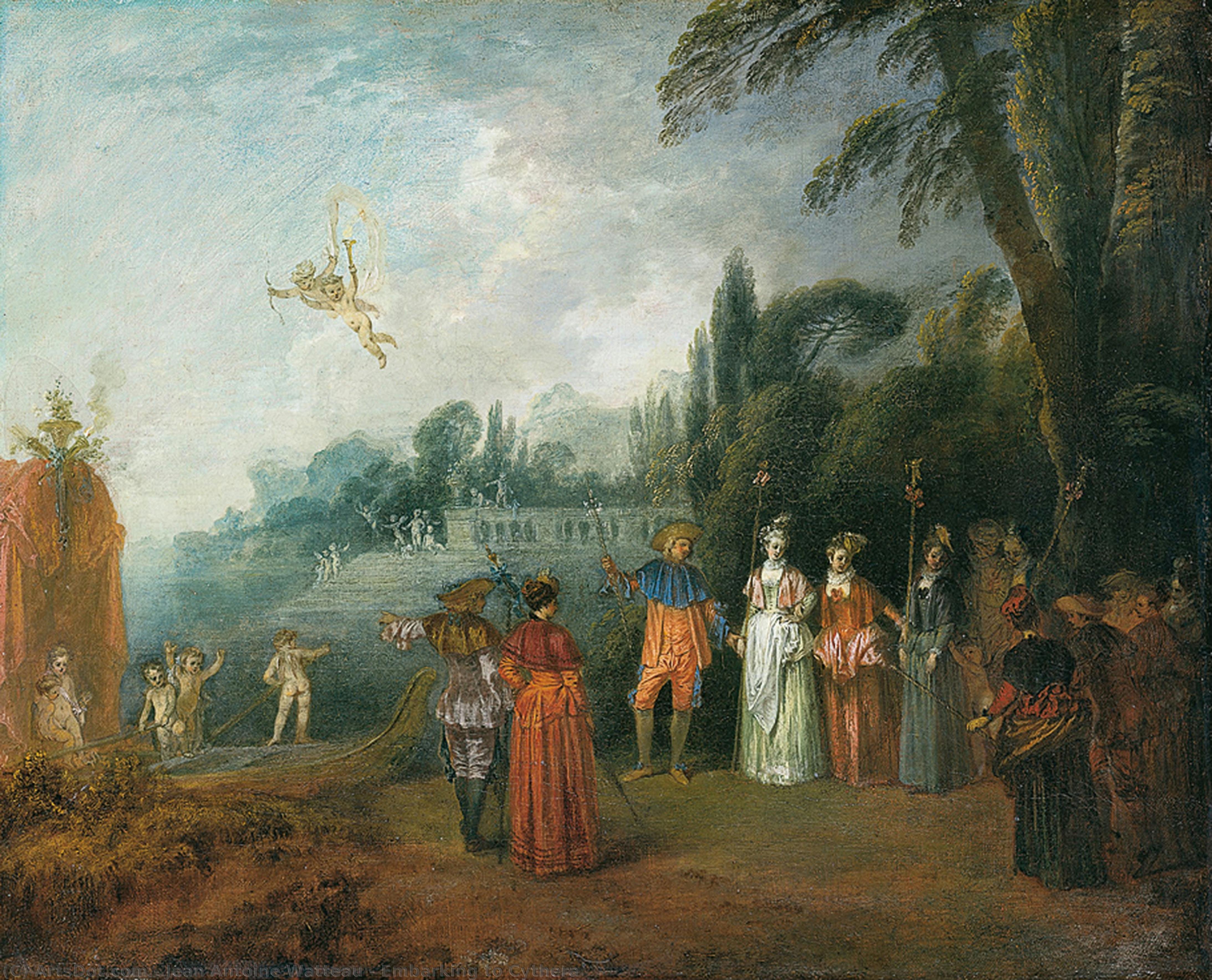 Embarcando A Cythera — Jean-antoine Watteau