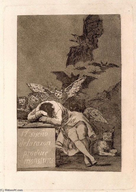 El Sueño De La Razon Produce Monstruos — Francisco José De Goya Y Lucientes