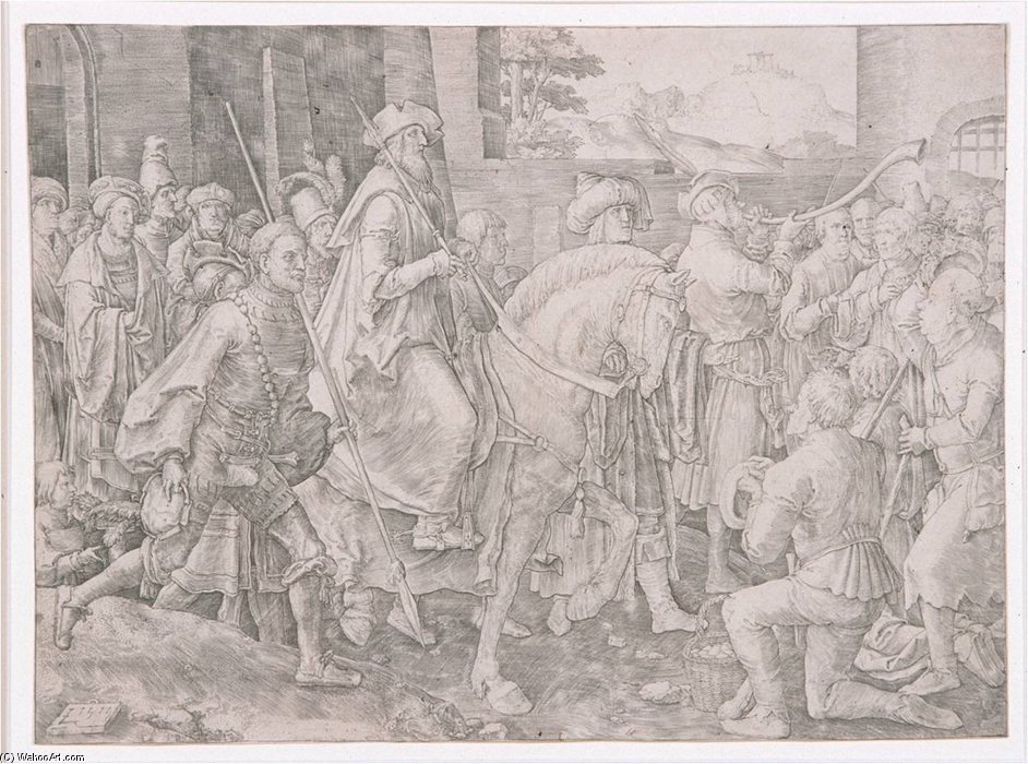 The Triumph Of Mordecai — Nicolaes De Bruyn