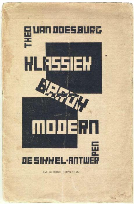Cover Of ''classic, Modern, Baroque'' — Theo Van Doesburg