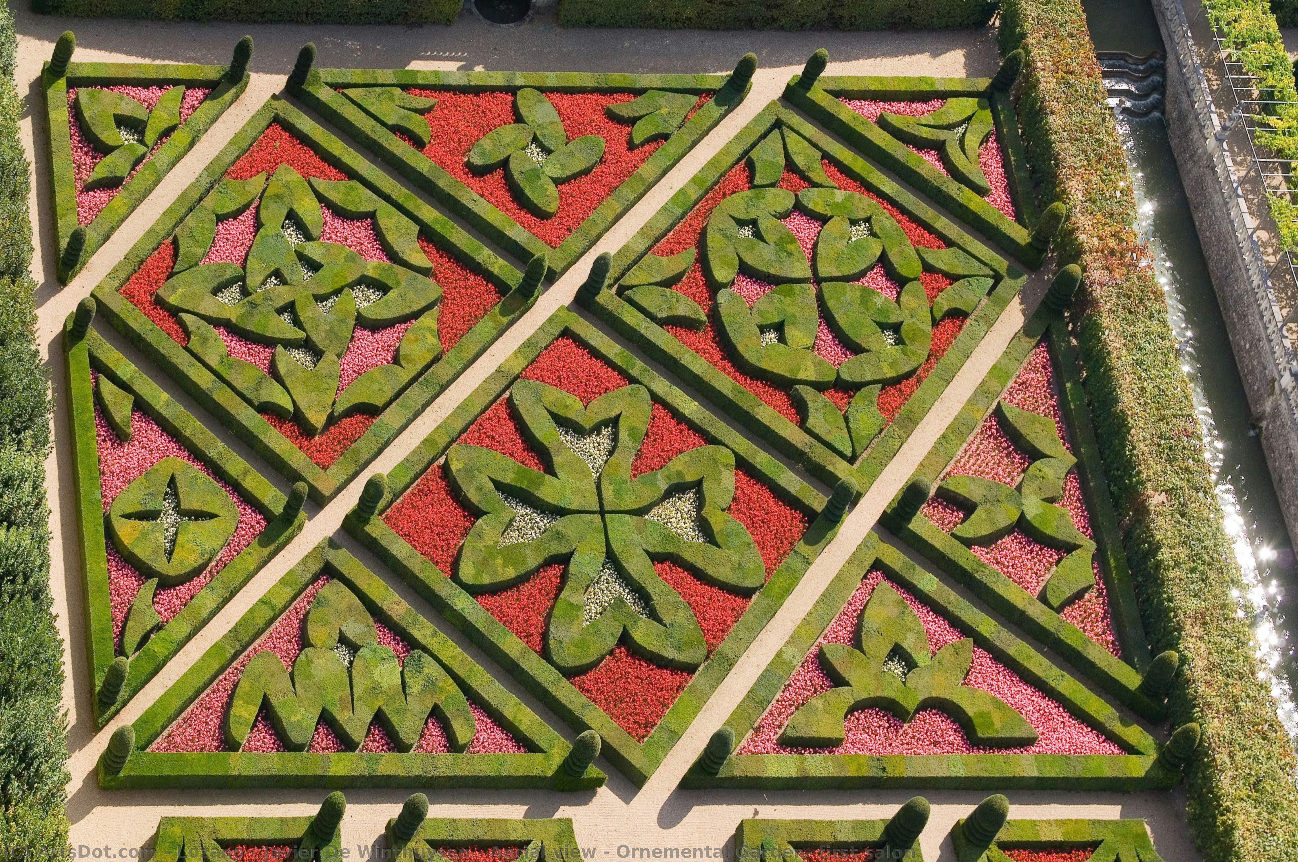 Aerial View - Ornemental Garden, First Salon — Lozano - Javier De Winthuysen