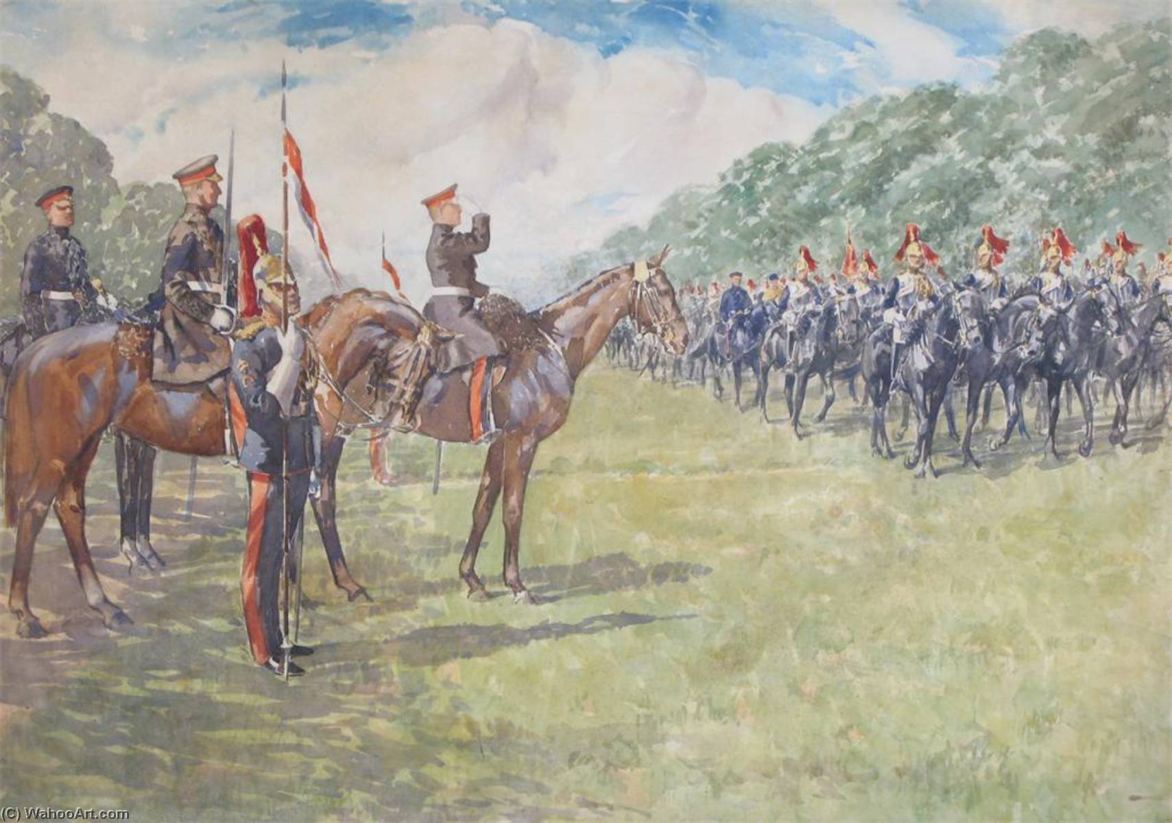 H.r.h. Prince Of Wales And Field Marshal Sir John Denton Pinkstone Frence 1st Earl Of Ypres — John Atkinson Ii