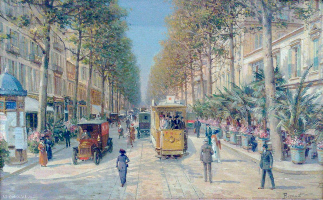 Avenue De La Gare In Nice, Louis Béroud — Louis Beroud