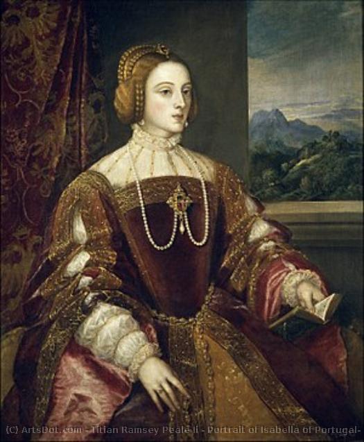 Retrato De Isabel De Portugal, Esposa Del Emperador Romano-germánico Carlos V — Titian Ramsay Peale Ii