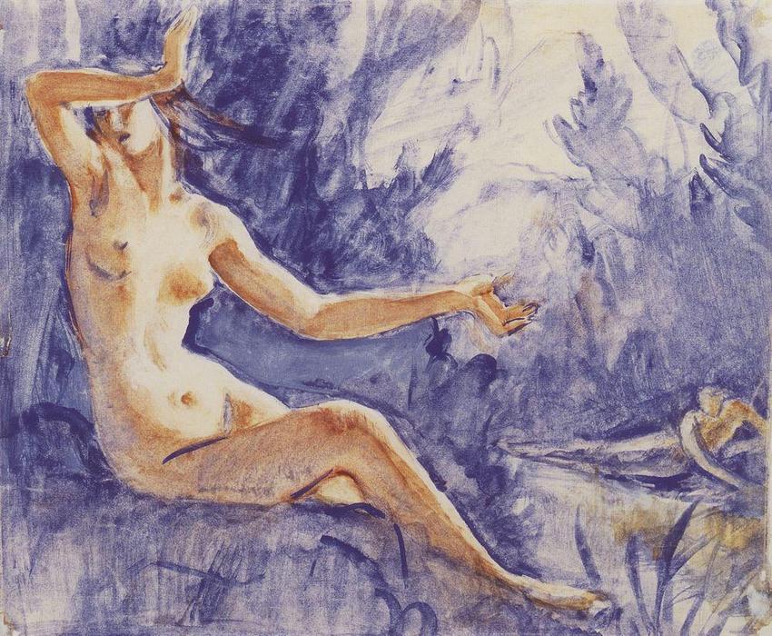 Narcissus And The Nymph Echo. Etude — Zinaida Serebriakova