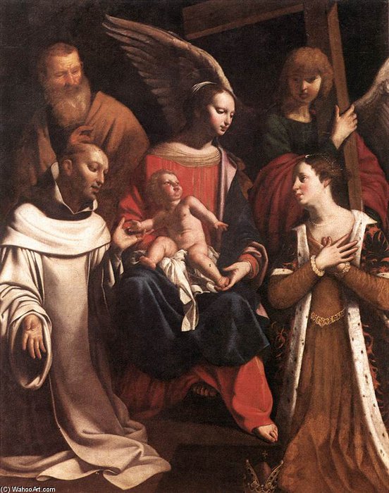 Holy Family With St Bruno And St Elisabeth — Guy François