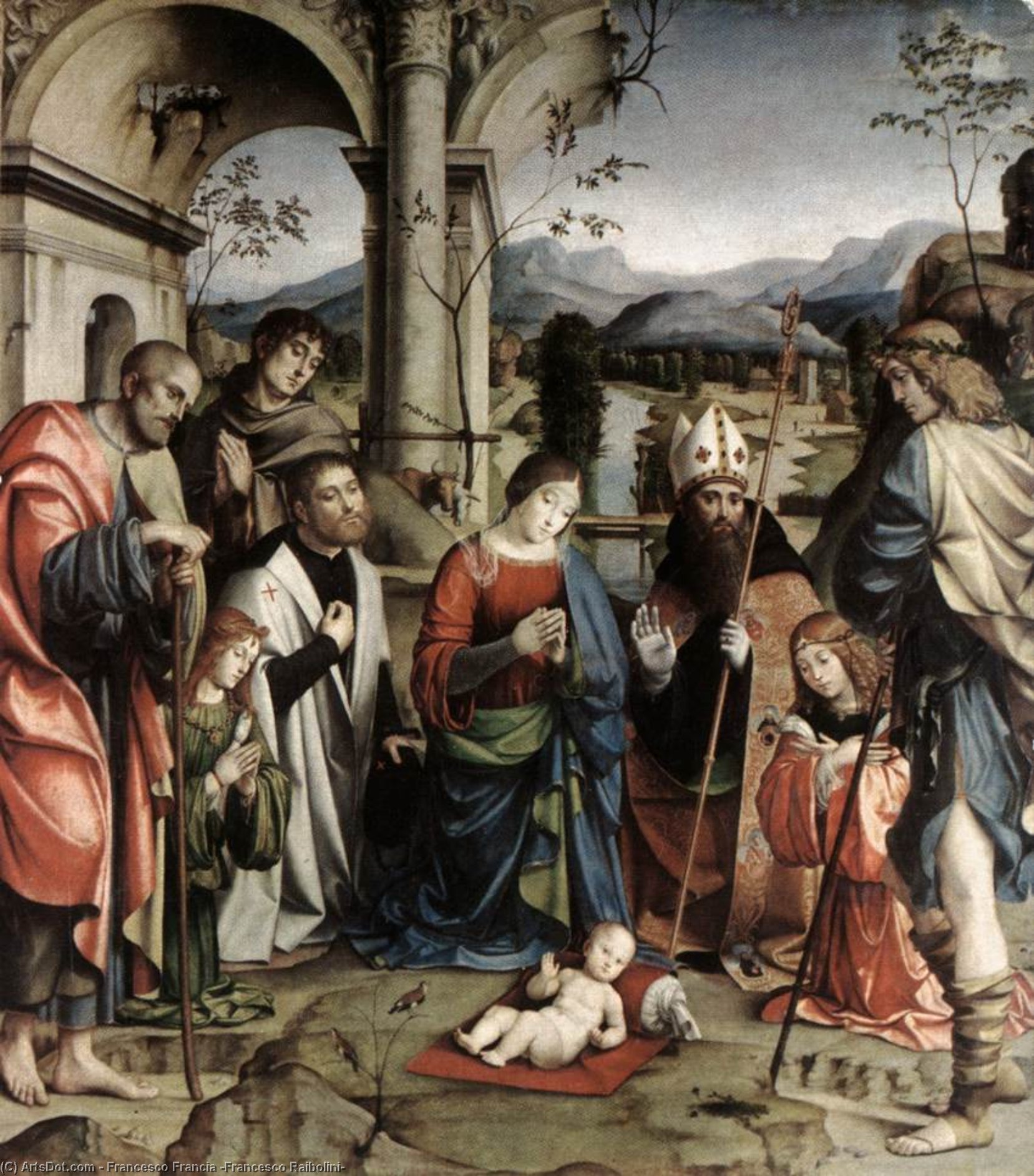Adoración Del Niño — Francesco Francia