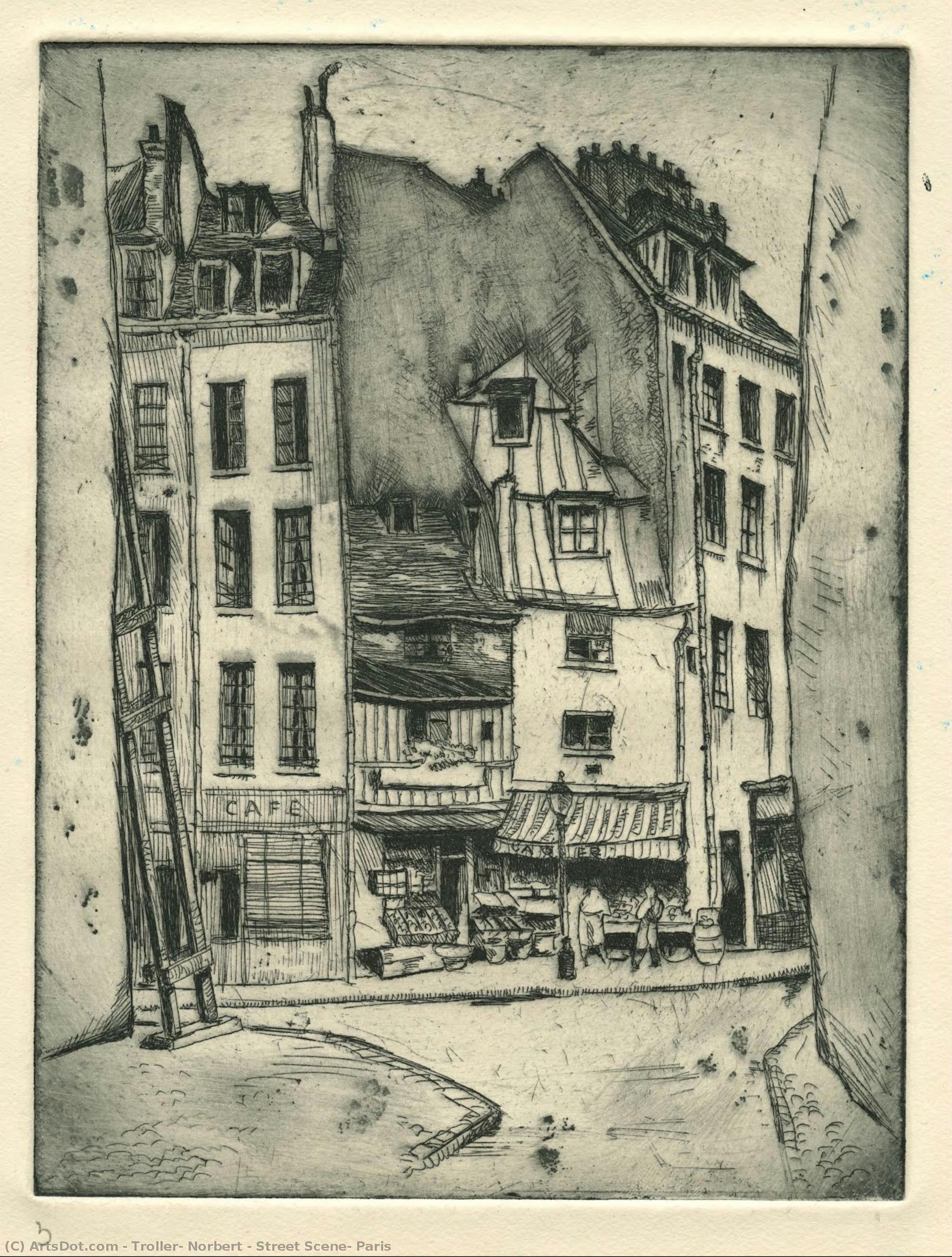 Street Scene, Paris — Troller, Norbert