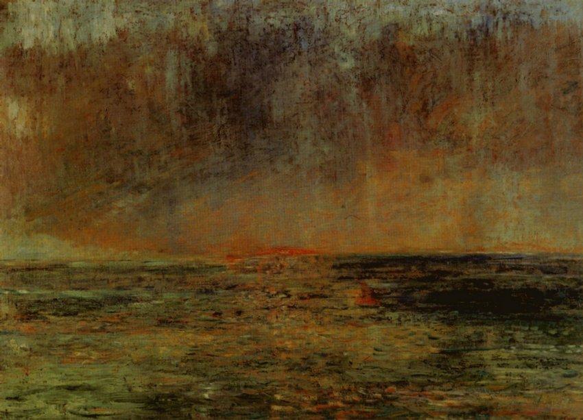Grande Marine Coucher De Soleil — Энсор