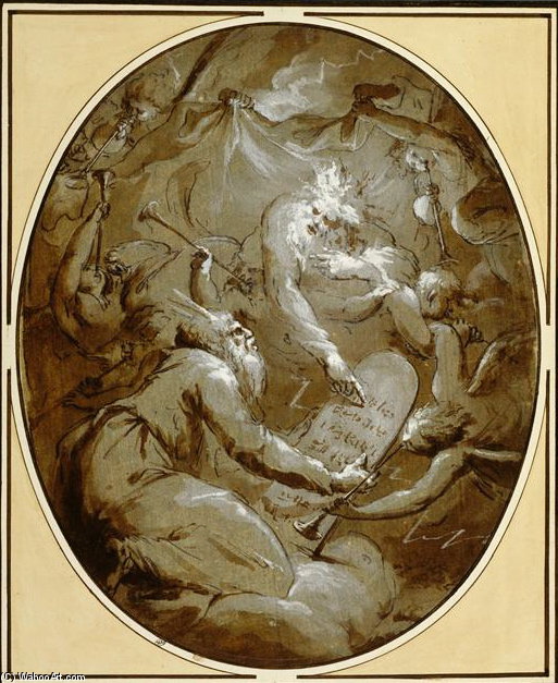 Dieu Donne À Moïse Les Tables De La Loi — Louis Jean François Lagrenée