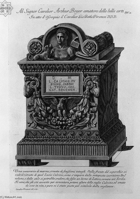 Urn Of Marble Lucius Calvin — Giovanni Battista Piranesi