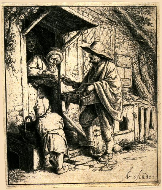 The Spectacle Seller — Адриаан Ван Остад