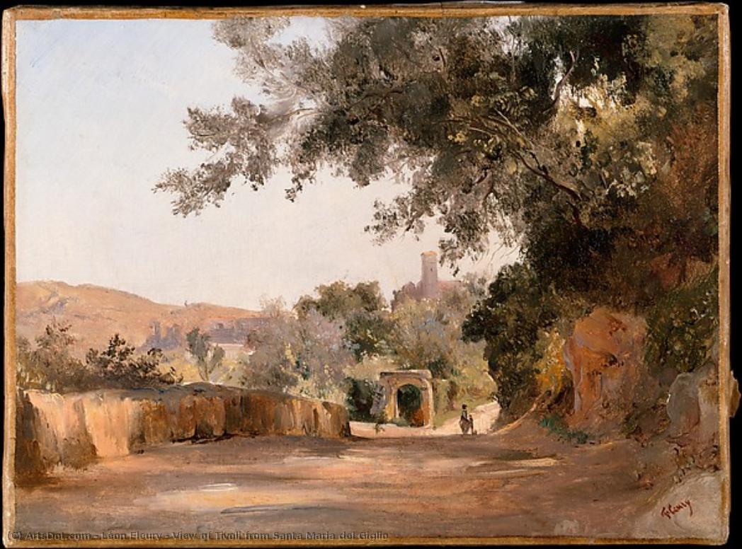 View Of Tivoli From Santa Maria Del Giglio — Léon Fleury