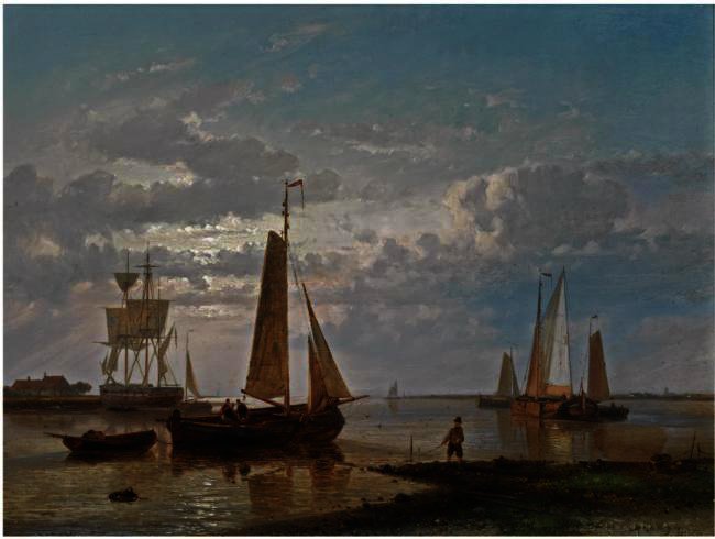 A Coastal Scene — Abraham Hulk Senior