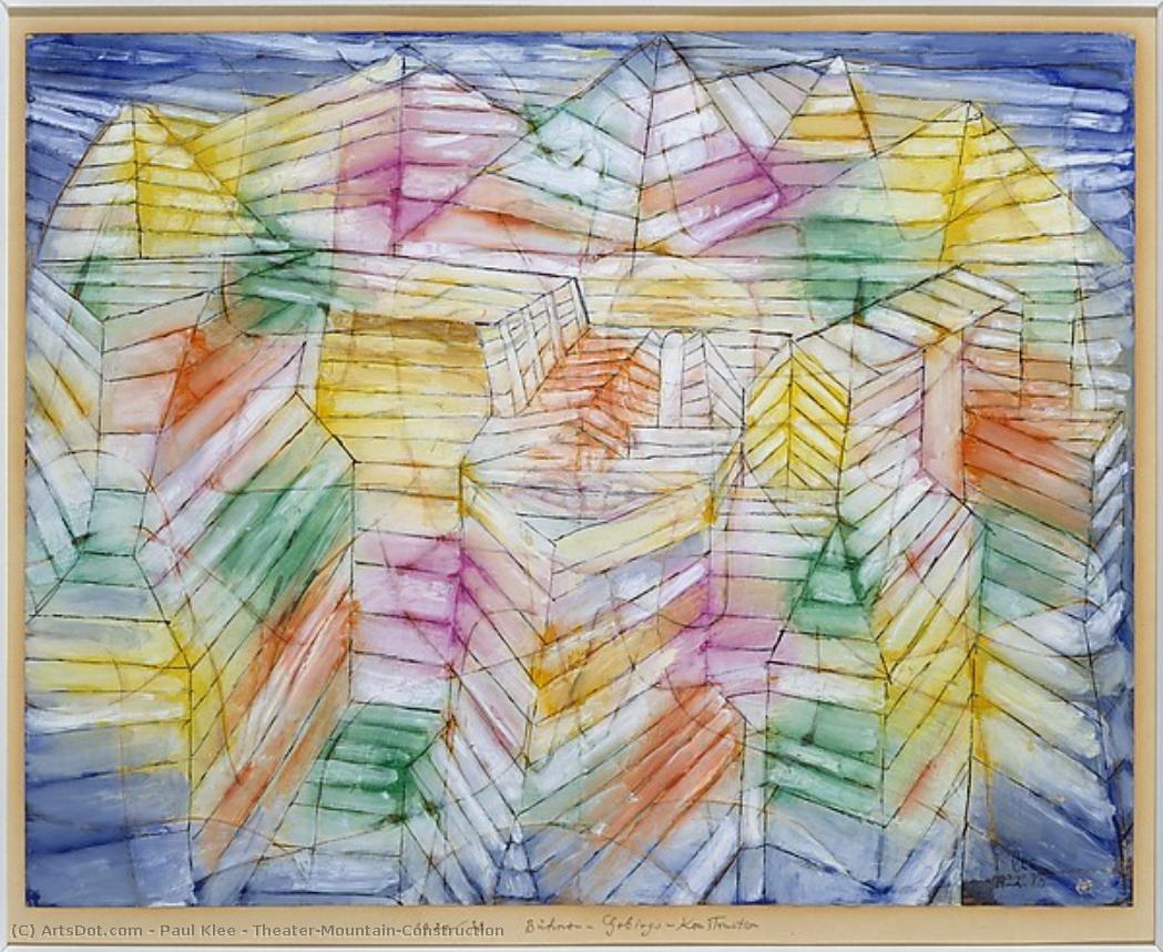 Theater-mountain-construction — Paul Klee