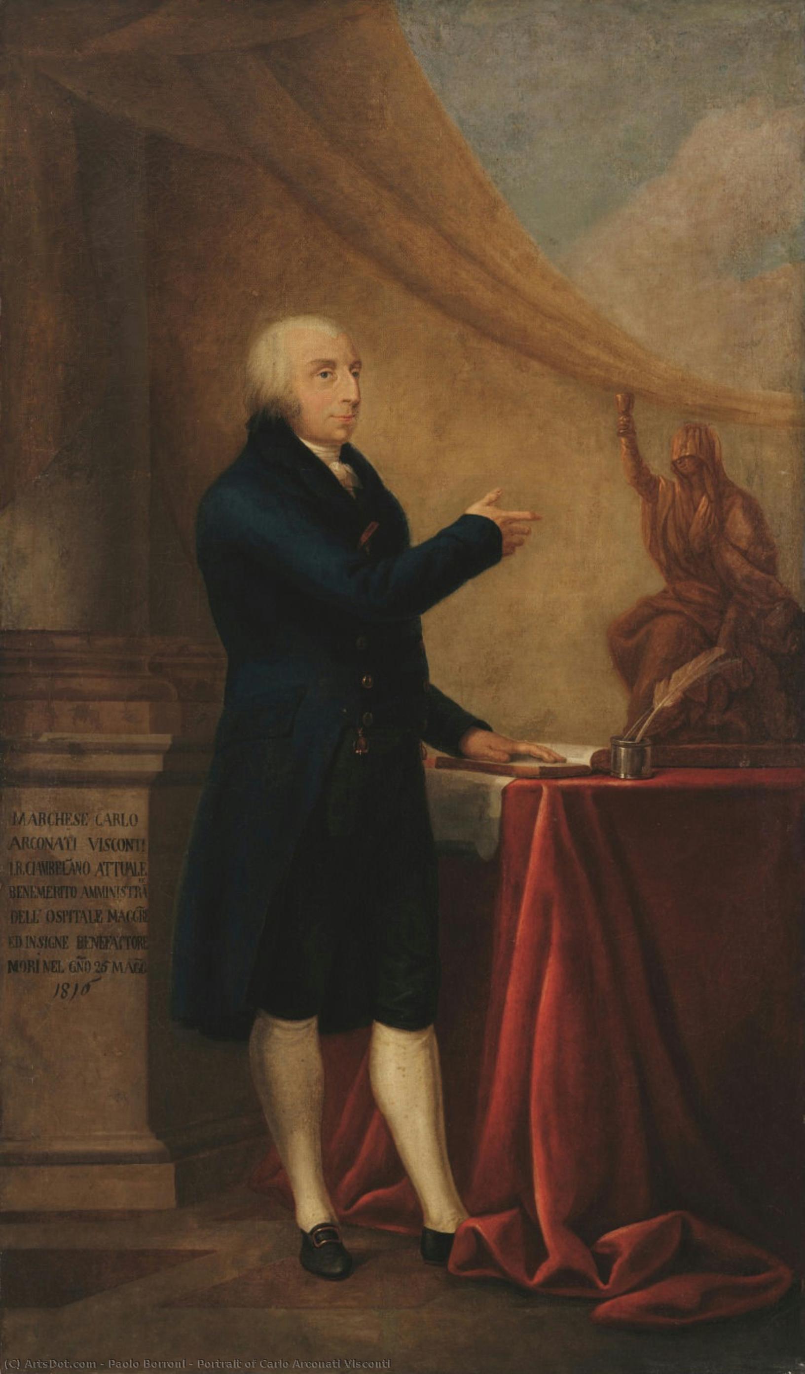 Portrait Of Carlo Arconati Visconti — Paolo Borroni