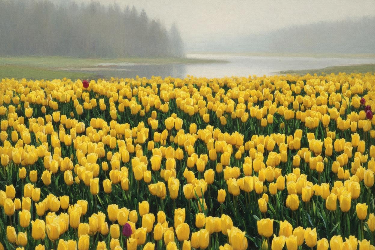 Golden Reverie: A Field Of Ephemeral Light — Jacques Villedieu