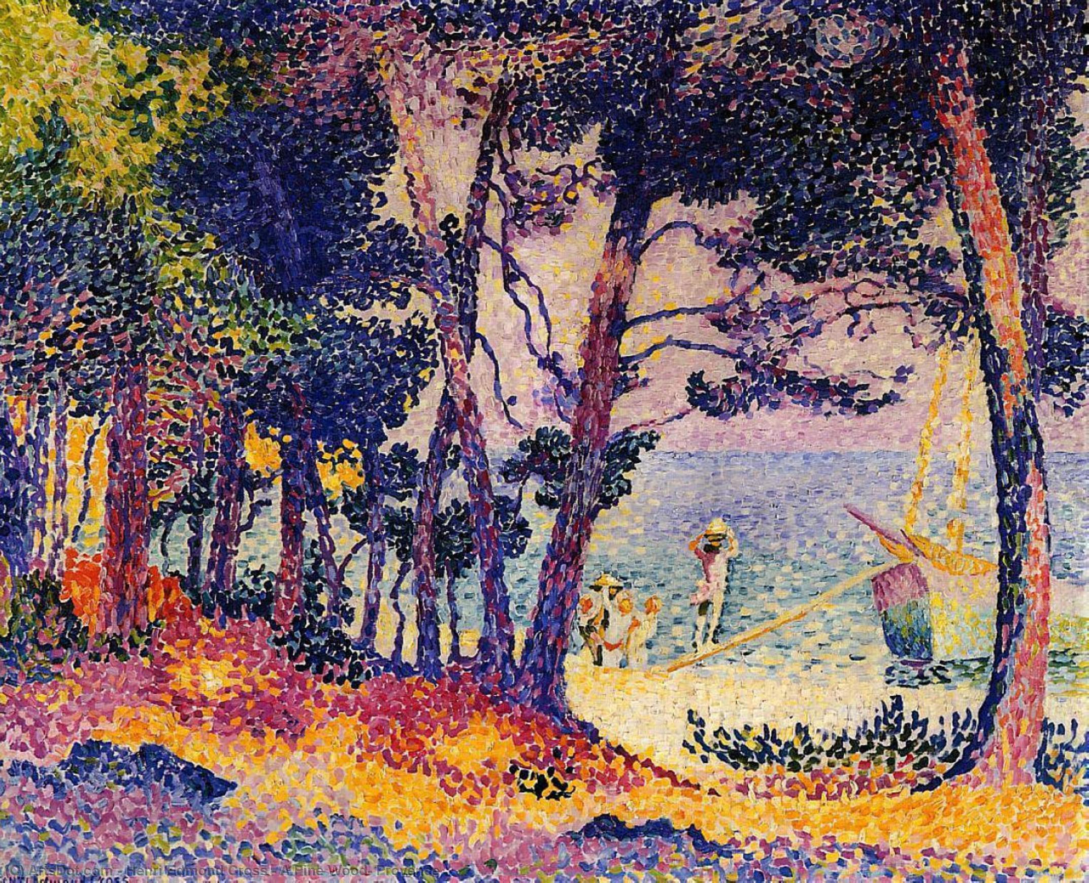 A Pine Wood, Provence — Henri Edmond Cross