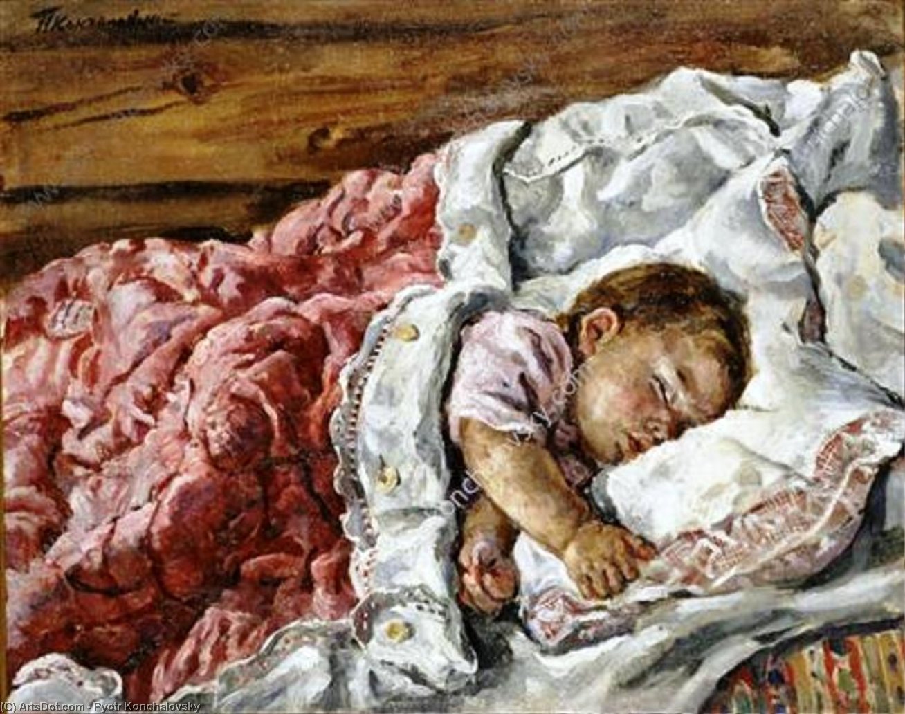 Katya Sleeping (on The Left Side) — Pjotr Konchalowski