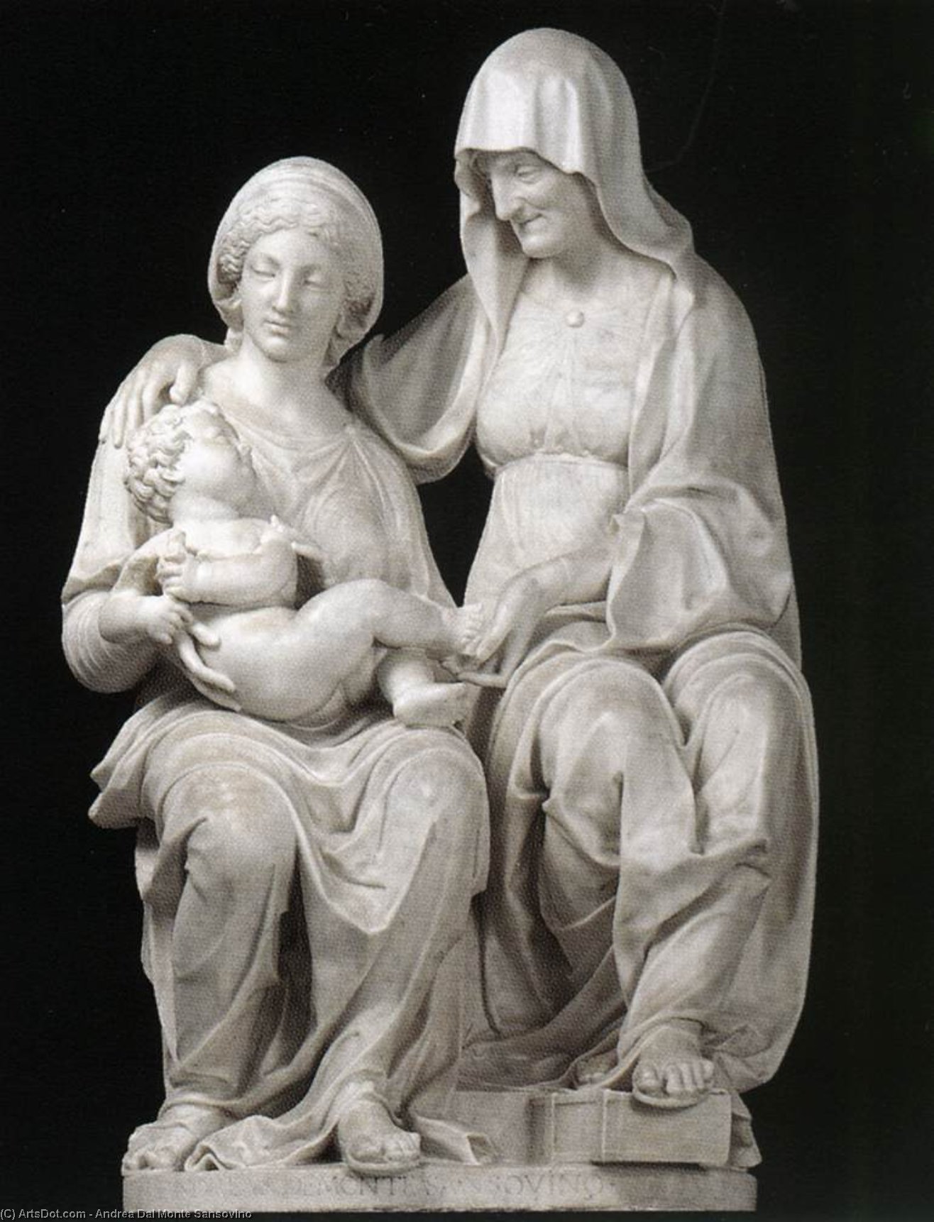 Madonna And Child With St Anne — Andrea Dal Monte Sansovino