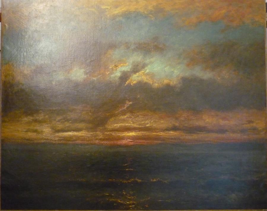 Soleil Couchant Sur Un Rivage — Jules Dupré